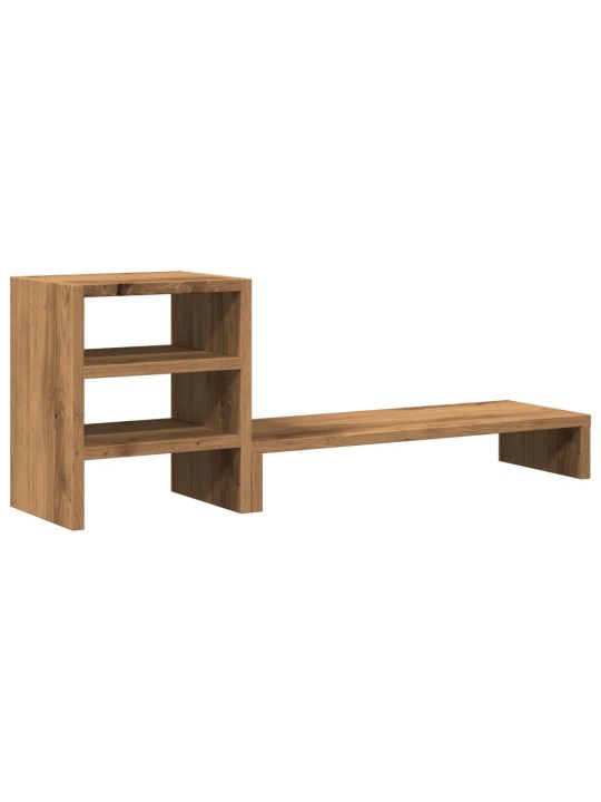 Stojan na monitor s organizérem dub artisan kompozitní dřevo