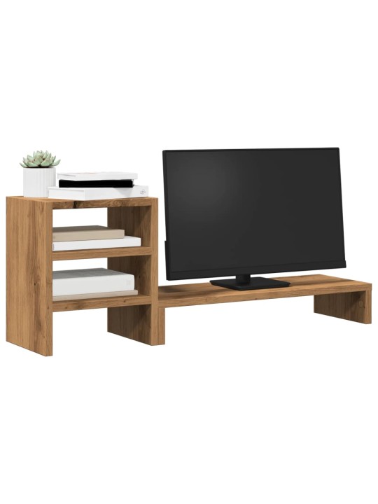 Stojan na monitor s organizérem dub artisan kompozitní dřevo
