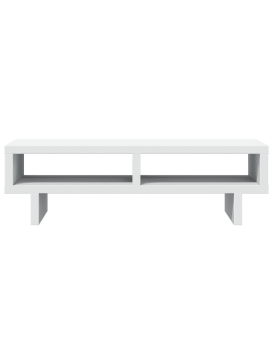 Stojan na monitor bílý 50 x 27 x 15 cm kompozitní dřevo