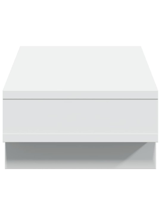 Stojan na monitor bílý 50 x 27 x 15 cm kompozitní dřevo