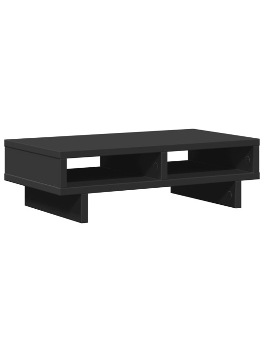 Stojan na monitor černý 50 x 27 x 15 cm kompozitní dřevo