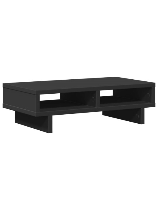 Stojan na monitor černý 50 x 27 x 15 cm kompozitní dřevo
