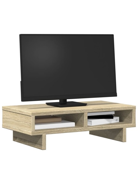 Stojan na monitor dub sonoma 50 x 27 x 15 cm kompozitní dřevo