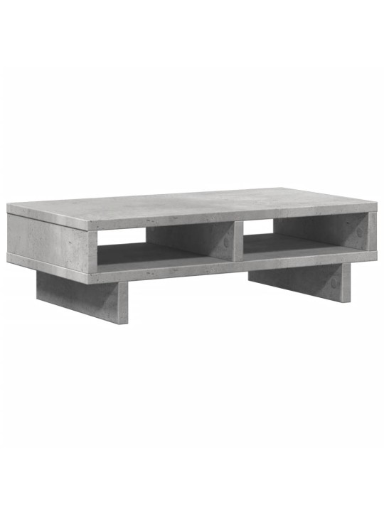 Stojan na monitor betonově šedý 50x27x15 cm kompozitní dřevo