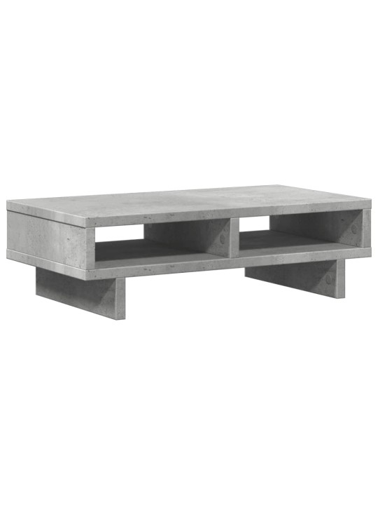 Stojan na monitor betonově šedý 50x27x15 cm kompozitní dřevo
