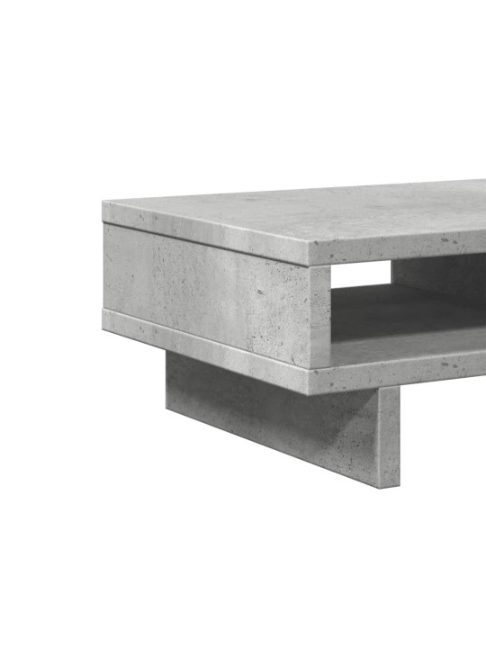 Stojan na monitor betonově šedý 50x27x15 cm kompozitní dřevo