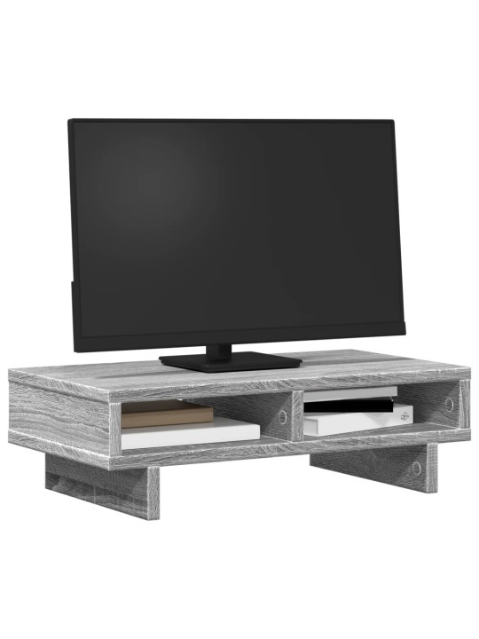 Stojan na monitor šedý sonoma 50 x 27 x 15 cm kompozitní dřevo