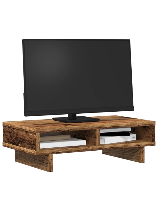 Stojan na monitor old wood 50 x 27 x 15 cm kompozitní dřevo