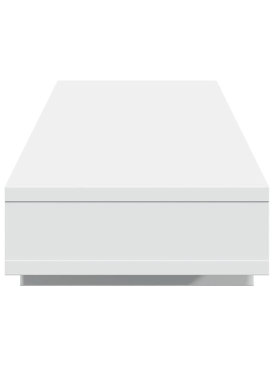 Stojan na monitor bílý 100 x 27 x 15 cm kompozitní dřevo