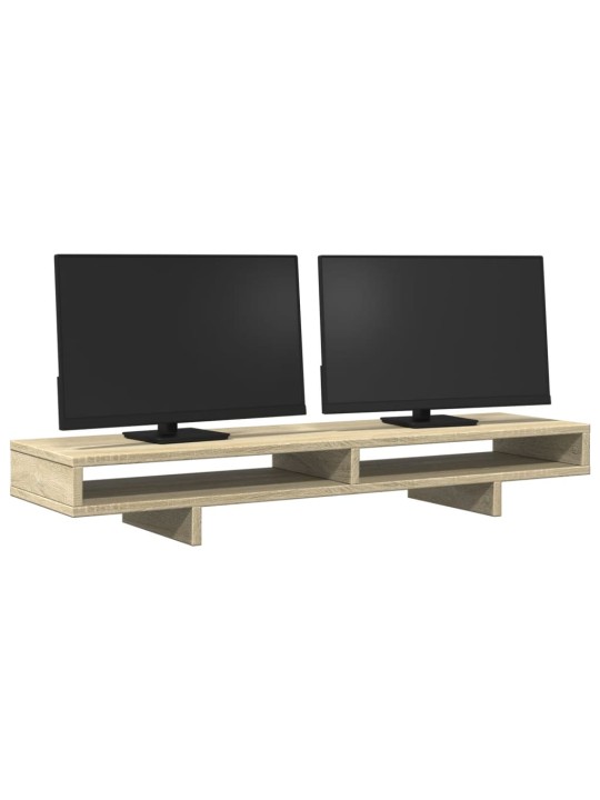 Stojan na monitor dub sonoma 100 x 27 x 15 cm kompozitní dřevo