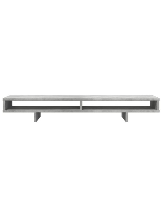 Stojan na monitor betonově šedý 100x27x15 cm kompozitní dřevo