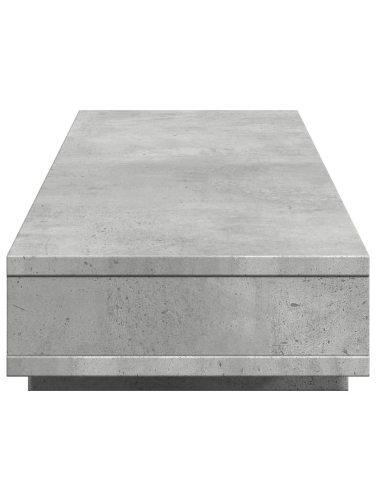 Stojan na monitor betonově šedý 100x27x15 cm kompozitní dřevo
