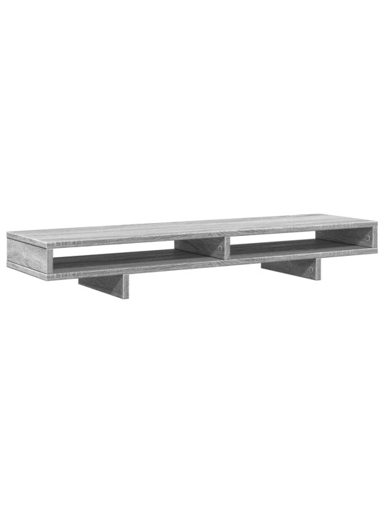 Stojan na monitor šedý sonoma 100 x 27 x 15 cm kompozitní dřevo