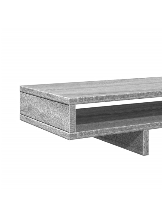 Stojan na monitor šedý sonoma 100 x 27 x 15 cm kompozitní dřevo