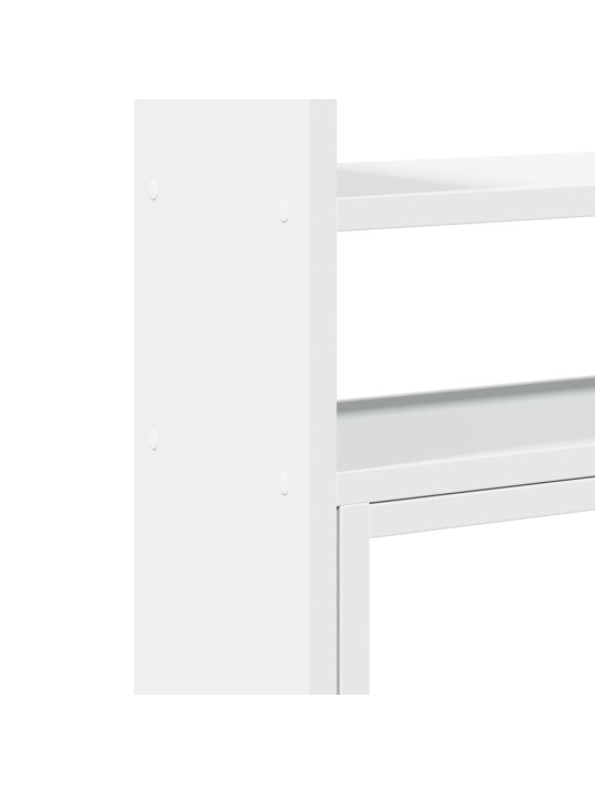 Stolní organizér nastavitelný bílý 40 x 17 x 41 cm kompozit