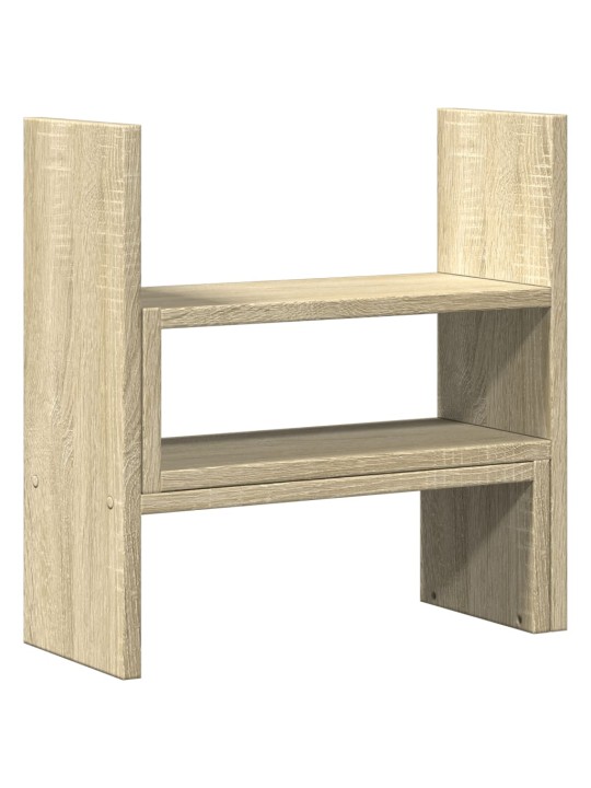 Stolní organizér nastavitelný dub sonoma 40x17x41 cm kompozit