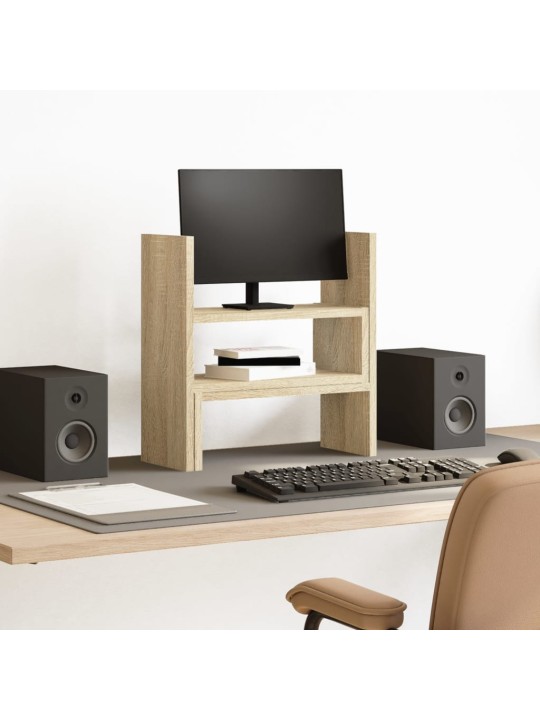 Stolní organizér nastavitelný dub sonoma 40x17x41 cm kompozit