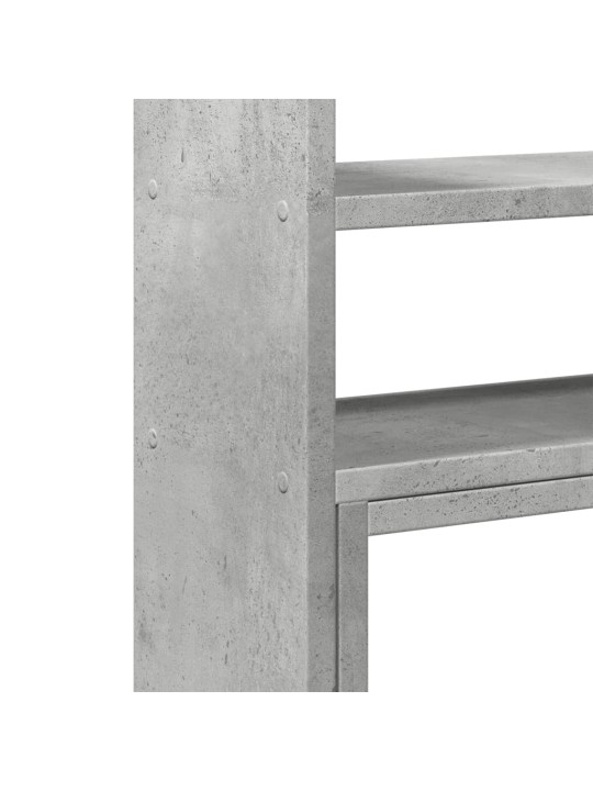 Stolní organizér nastavitelný betonově šedý 40x17x41cm kompozit