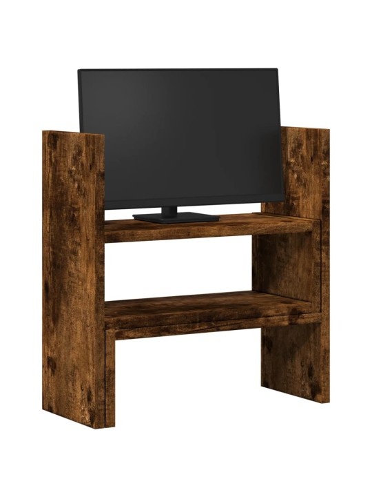 Stolní organizér nastavitelný kouřový dub 40x17x41 cm kompozit