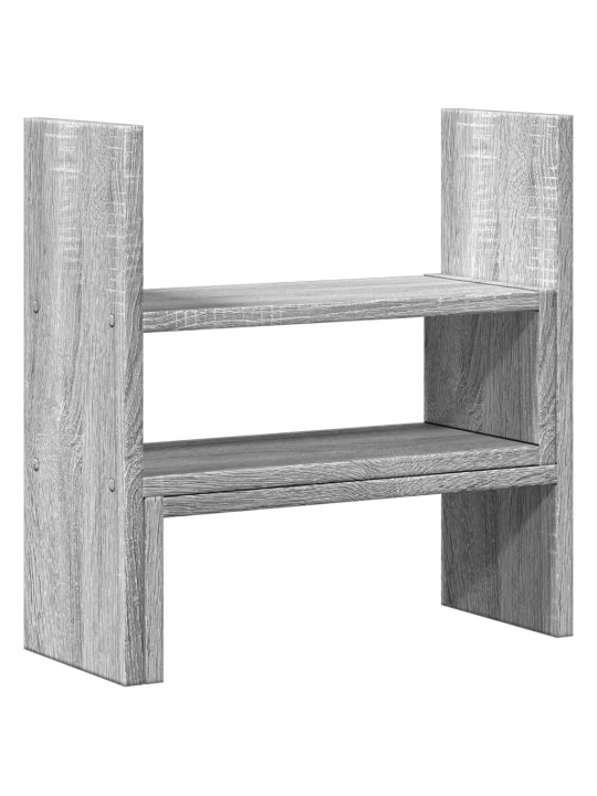 Stolní organizér nastavitelný šedý sonoma 40x17x41 cm kompozit