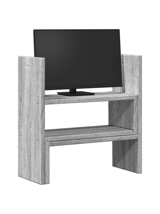 Stolní organizér nastavitelný šedý sonoma 40x17x41 cm kompozit