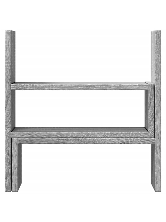 Stolní organizér nastavitelný šedý sonoma 40x17x41 cm kompozit