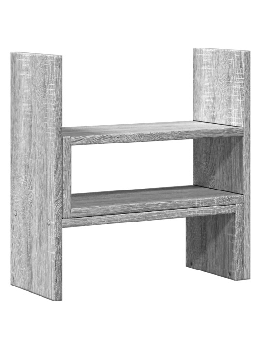Stolní organizér nastavitelný šedý sonoma 40x17x41 cm kompozit