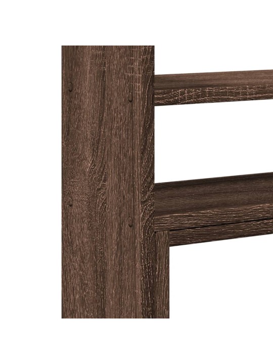 Stolní organizér nastavitelný hnědý dub 40x17x41 cm kompozit