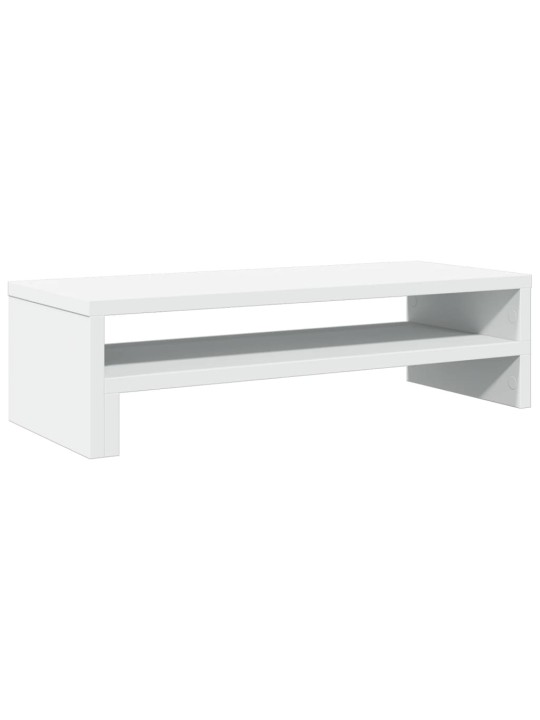 Stojan na monitor bílý 54 x 22 x 15 cm kompozitní dřevo
