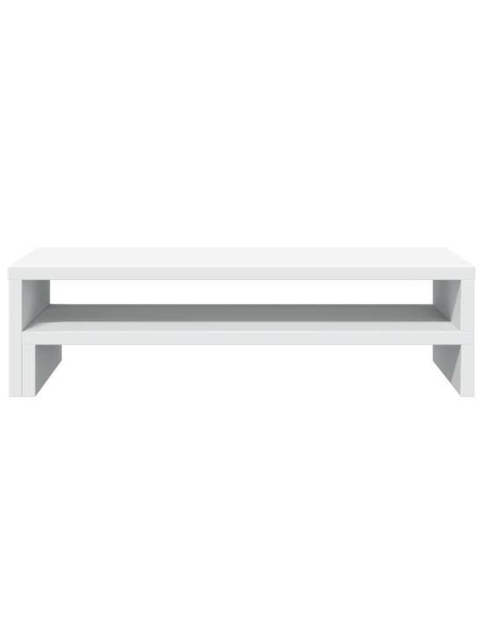 Stojan na monitor bílý 54 x 22 x 15 cm kompozitní dřevo