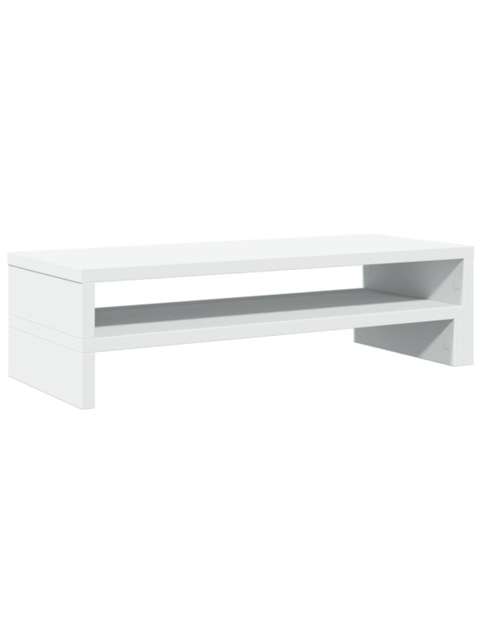 Stojan na monitor bílý 54 x 22 x 15 cm kompozitní dřevo