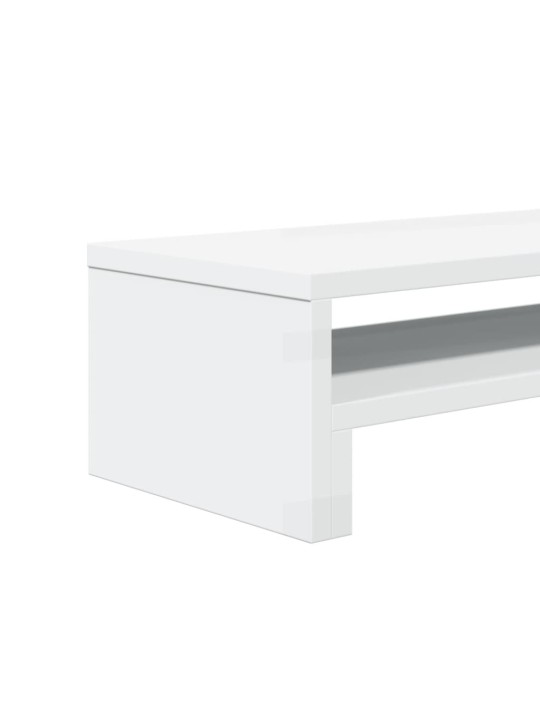 Stojan na monitor bílý 54 x 22 x 15 cm kompozitní dřevo