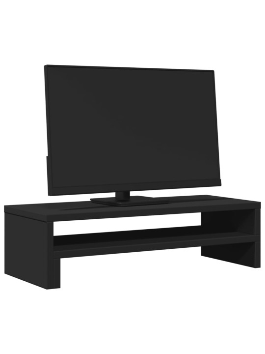 Stojan na monitor černý 54 x 22 x 15 cm kompozitní dřevo