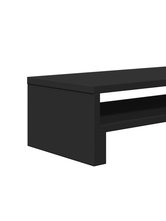 Stojan na monitor černý 54 x 22 x 15 cm kompozitní dřevo