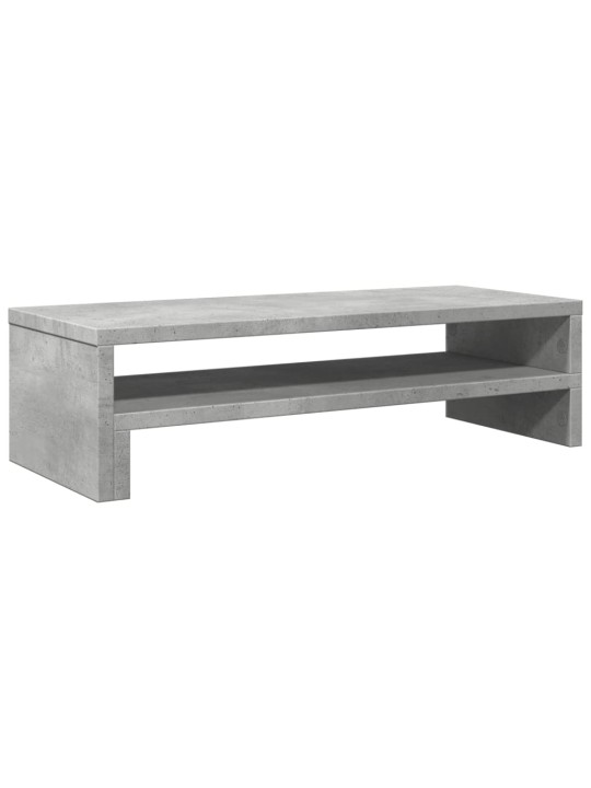Stojan na monitor betonově šedý 54x22x15 cm kompozitní dřevo