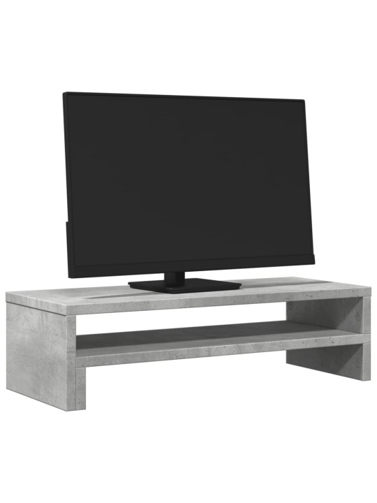 Stojan na monitor betonově šedý 54x22x15 cm kompozitní dřevo