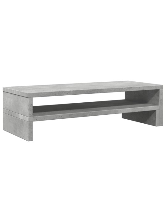 Stojan na monitor betonově šedý 54x22x15 cm kompozitní dřevo