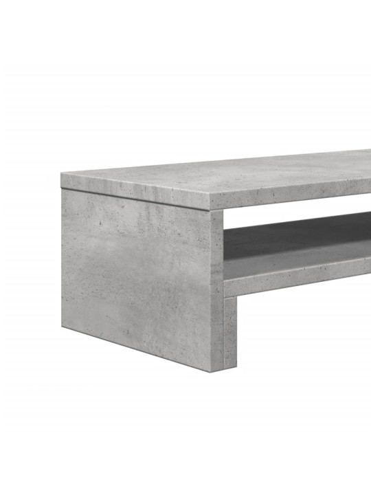 Stojan na monitor betonově šedý 54x22x15 cm kompozitní dřevo
