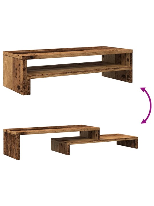 Stojan na monitor old wood 54 x 22 x 15 cm kompozitní dřevo