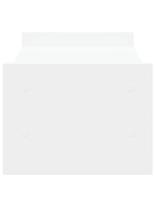 Stojan na monitor bílý 50 x 27 x 20 cm kompozitní dřevo