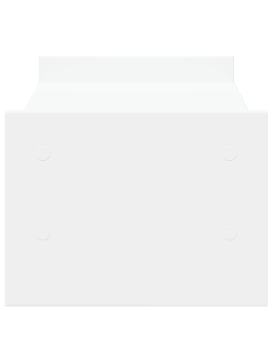 Stojan na monitor bílý 50 x 27 x 20 cm kompozitní dřevo