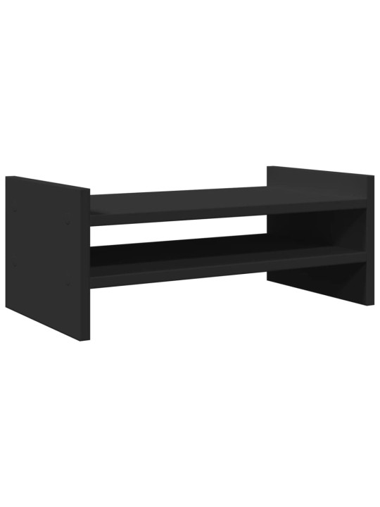 Stojan na monitor černý 50 x 27 x 20 cm kompozitní dřevo