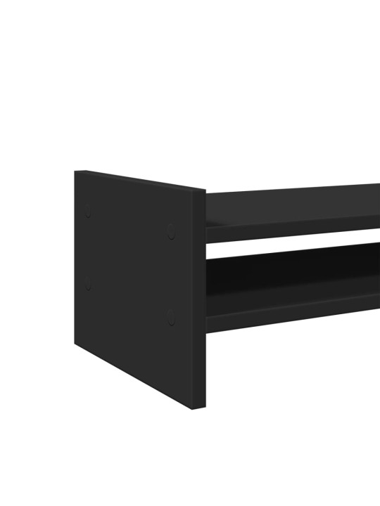 Stojan na monitor černý 50 x 27 x 20 cm kompozitní dřevo