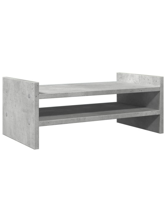 Stojan na monitor betonově šedý 50x27x20 cm kompozitní dřevo