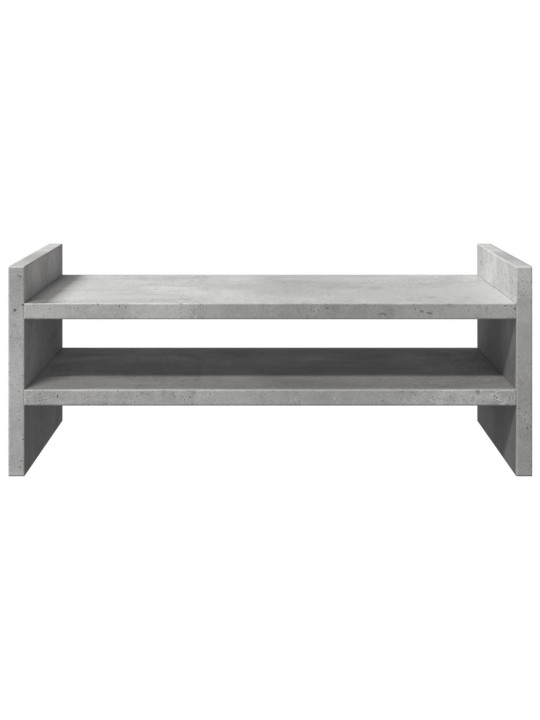 Stojan na monitor betonově šedý 50x27x20 cm kompozitní dřevo