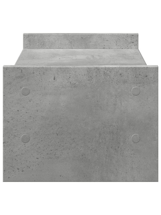 Stojan na monitor betonově šedý 50x27x20 cm kompozitní dřevo