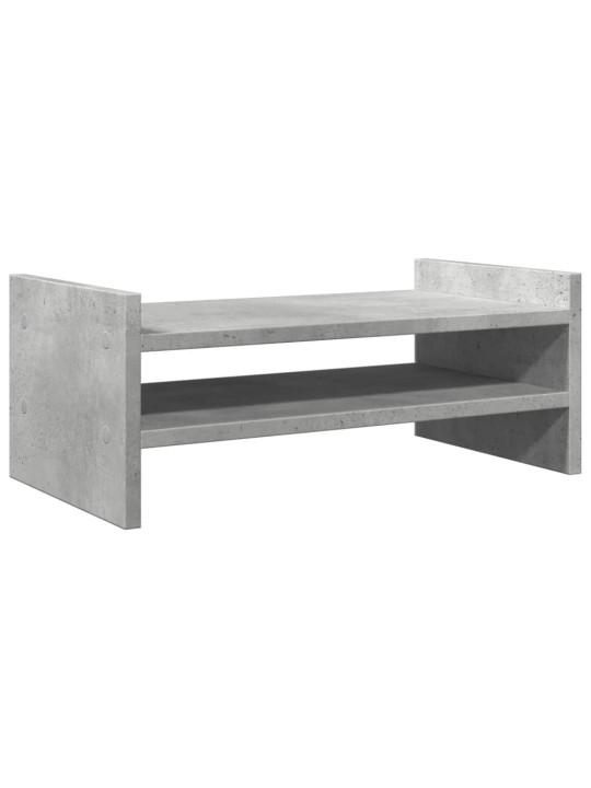 Stojan na monitor betonově šedý 50x27x20 cm kompozitní dřevo