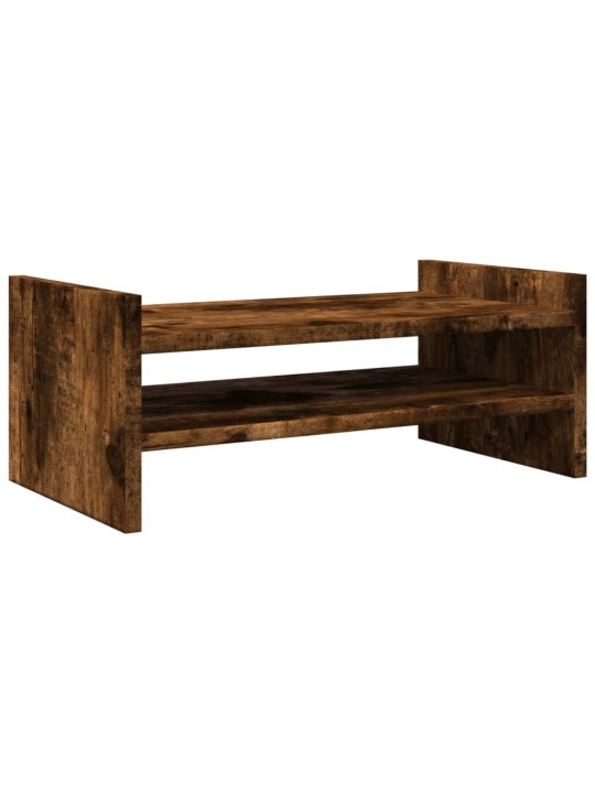 Stojan na monitor kouřový dub 50 x 27 x 20 cm kompozitní dřevo