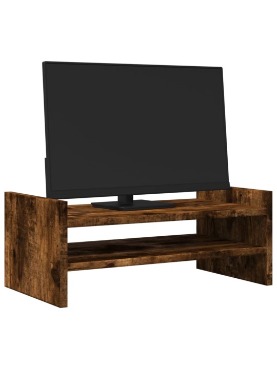 Stojan na monitor kouřový dub 50 x 27 x 20 cm kompozitní dřevo