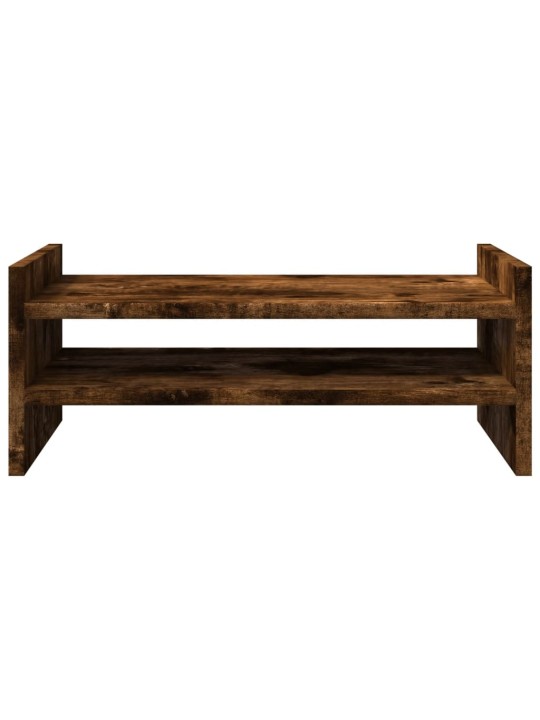 Stojan na monitor kouřový dub 50 x 27 x 20 cm kompozitní dřevo